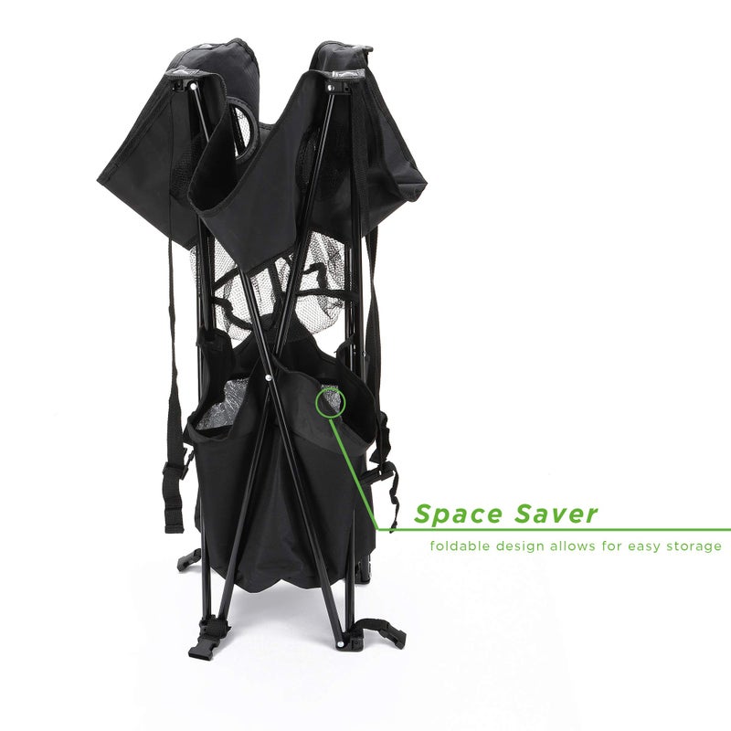 Mind Reader Folding Tailgate Table, Camping Gadgets, Tailgate Essentials, Portable Cooler, 23.25" L x 23.25" W x 24.5" H, Black - Image 5